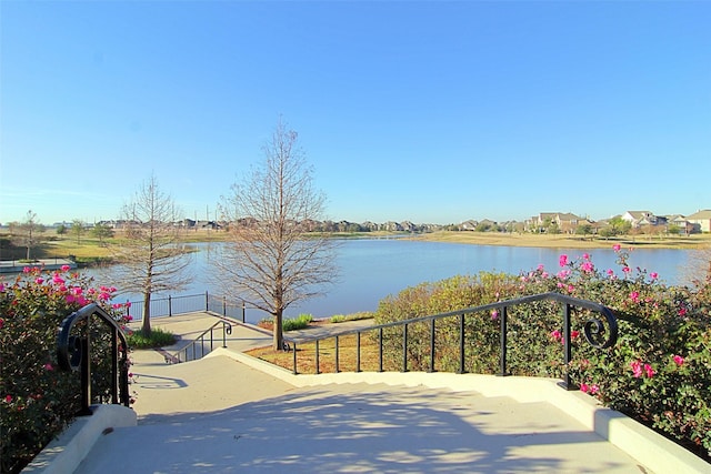 property view of water
