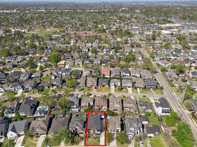 drone / aerial view featuring a residential view