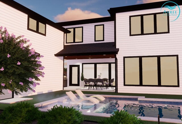 back of house featuring a patio