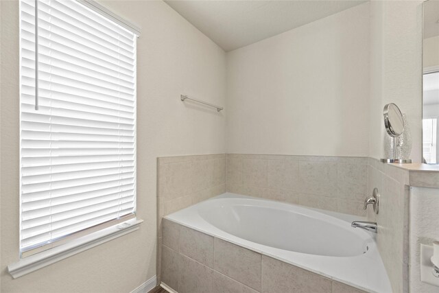 bathroom with a bath