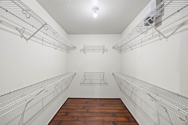 spacious closet with wood-type flooring