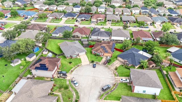 aerial view featuring a residential view