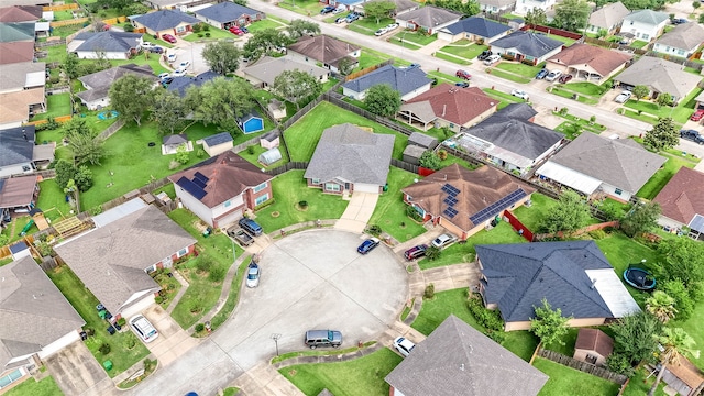 aerial view featuring a residential view