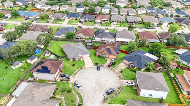 aerial view featuring a residential view