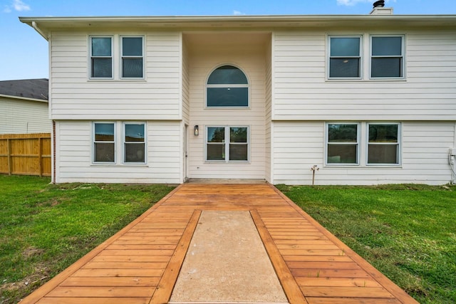 14206 Barker Bayou Ct, Cypress, TX 77429 - back of property with a wooden deck