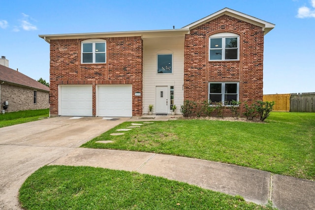 14206 Barker Bayou Ct, Cypress, TX 77429 - view of front of home with concrete driveway, a garage, and brick siding