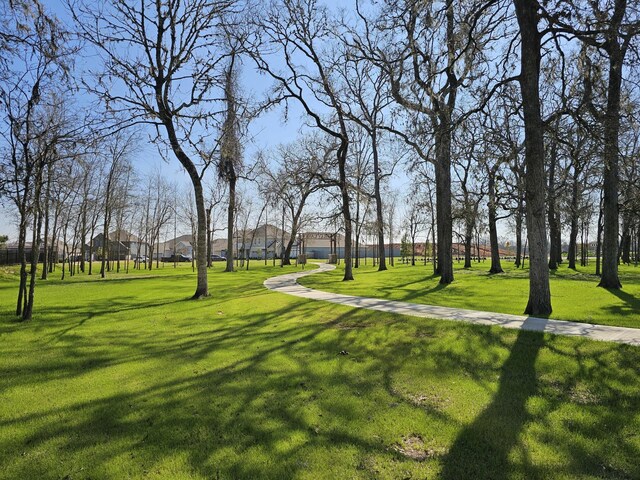 surrounding community with a lawn