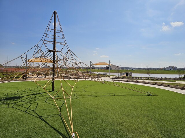 view of home's community featuring a water view