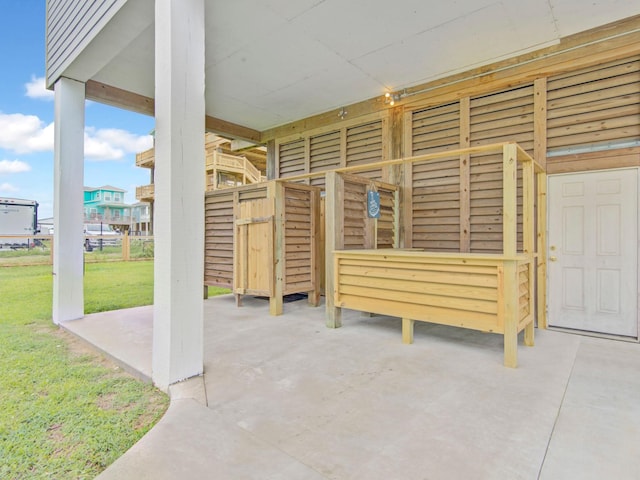 143 Ocean View Dr, Crystal Beach, TX 77650 - miscellaneous room with concrete flooring