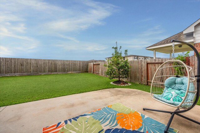 view of patio / terrace with a fenced backyard
