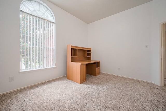 526 Majestic Ridge Dr, Houston, TX 77049 - unfurnished office featuring a healthy amount of sunlight, baseboards, and light carpet