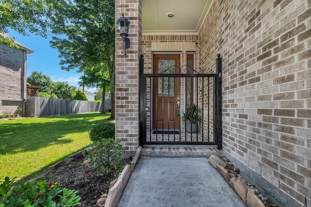 1267 Sopris Dr, Houston, TX 77077 - view of exterior entry featuring brick siding
