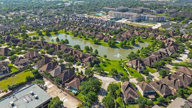 1267 Sopris Dr, Houston, TX 77077 - aerial perspective of suburban area with a nearby body of water