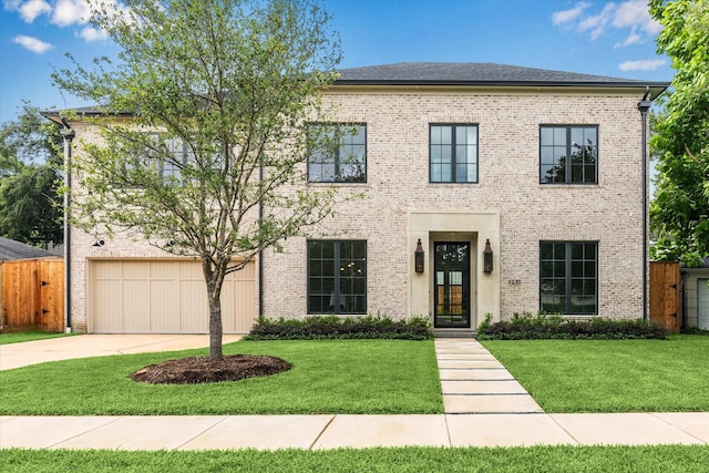 4230 Whitman St, Houston, TX 77027 - colonial house with driveway, brick siding, and an attached garage