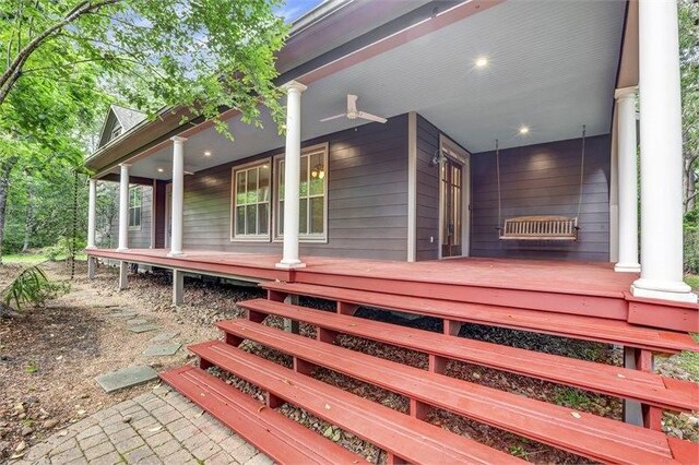 11958 White Oak Path, Conroe, TX 77385 - view of wooden porch