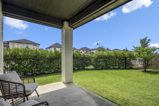 view of patio / terrace featuring a fenced backyard