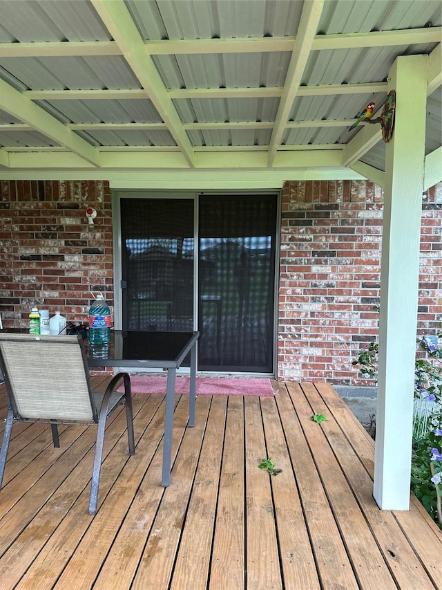 4060 Dubuque Pkwy, Rosharon, TX 77583 - view of wooden deck
