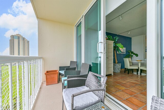 view of balcony