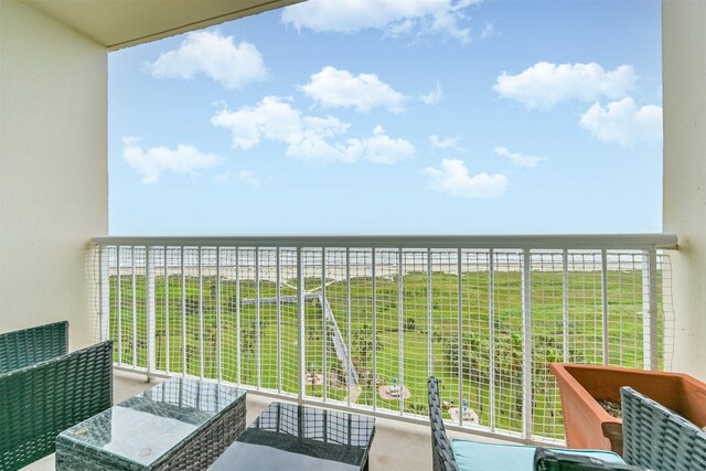 view of balcony