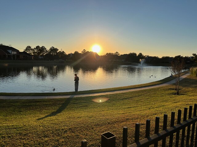 property view of water