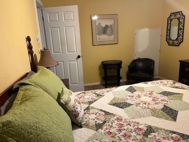 bedroom with baseboards
