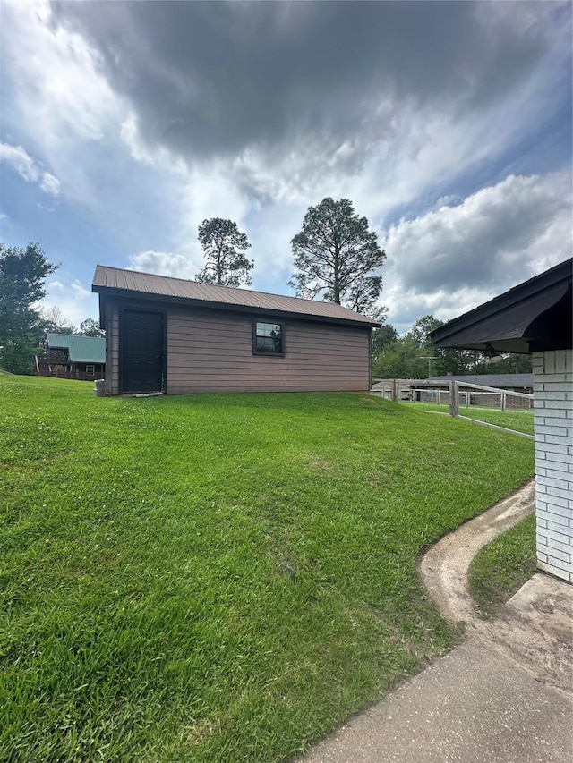 exterior space with fence