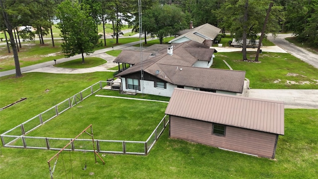 birds eye view of property