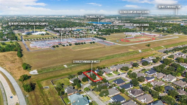 drone / aerial view