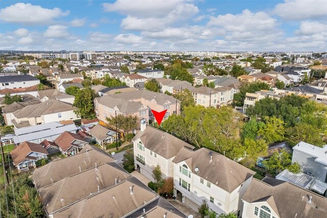 drone / aerial view featuring a residential view