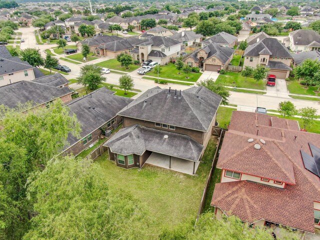 bird's eye view featuring a residential view