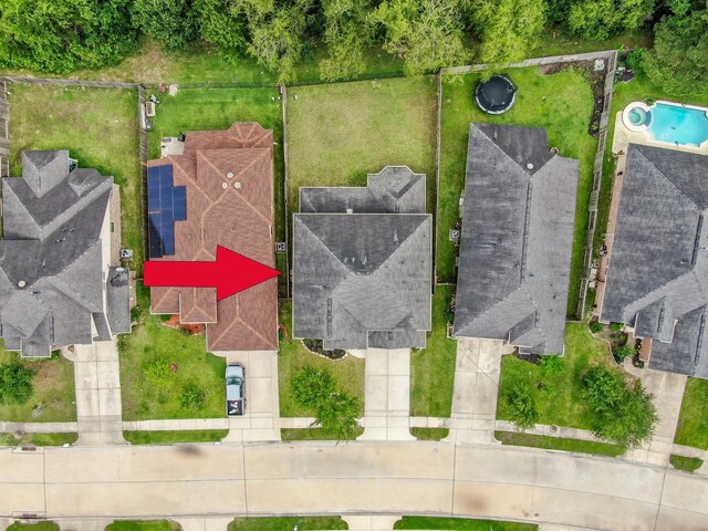 birds eye view of property