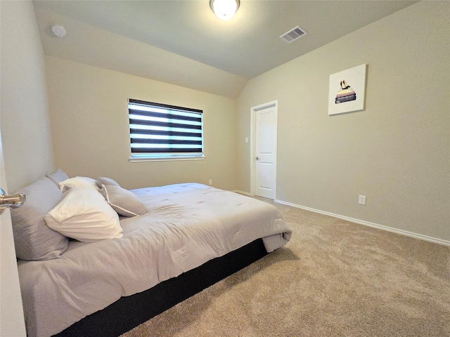 10422 Rigel Ridge Way, Richmond, TX 77406 - bedroom with carpet flooring, lofted ceiling, and baseboards