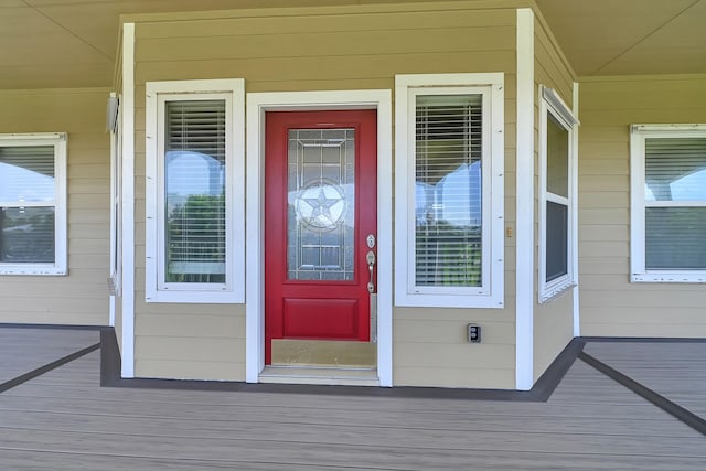 1004 8th St, San Leon, TX 77539 - view of exterior entry featuring a porch