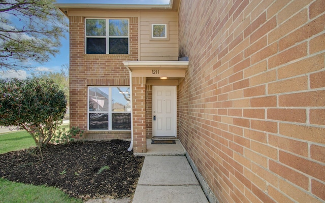 1211 Reedpoint Dr, Houston, TX 77090 - entrance to property featuring brick siding