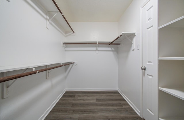 1211 Reedpoint Dr, Houston, TX 77090 - spacious closet with dark wood finished floors