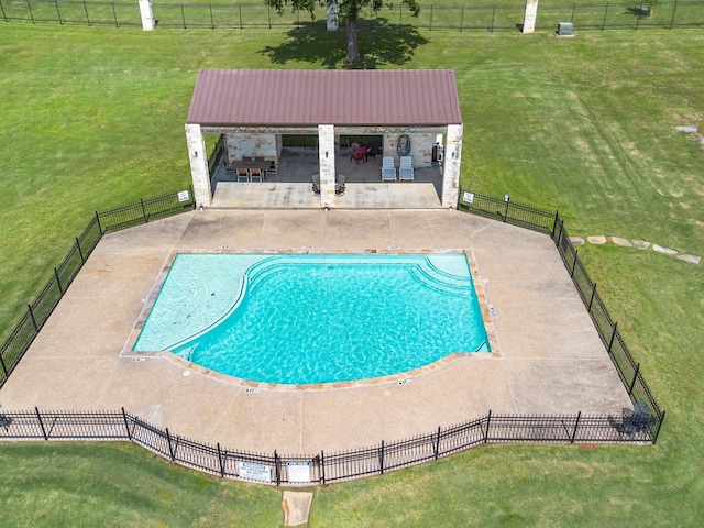 2112 Fm 3186 Unit C4, Onalaska, TX 77360 - community pool with fence, a patio, and a lawn