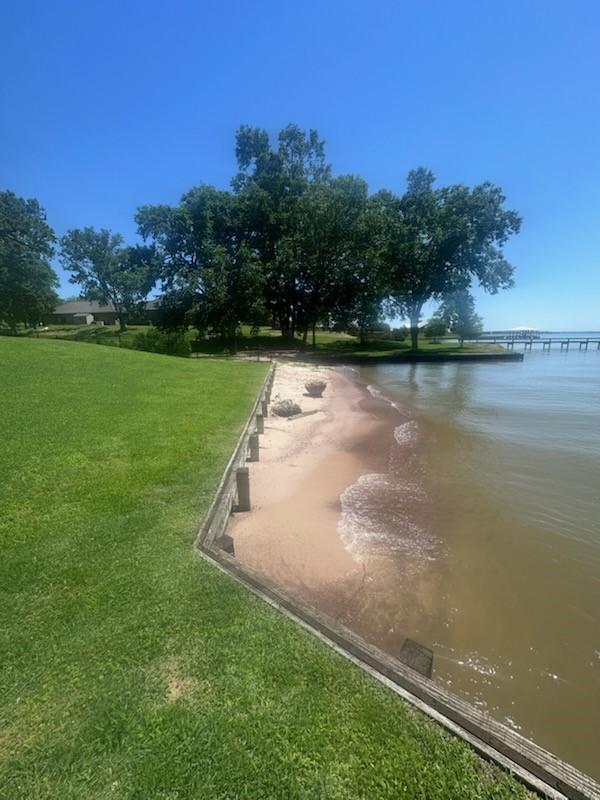 2112 Fm 3186 Unit C4, Onalaska, TX 77360 - view of community featuring a water view and a lawn