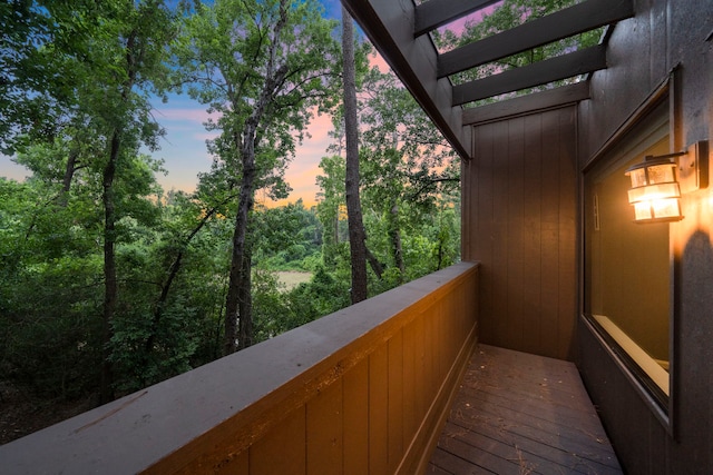 view of balcony