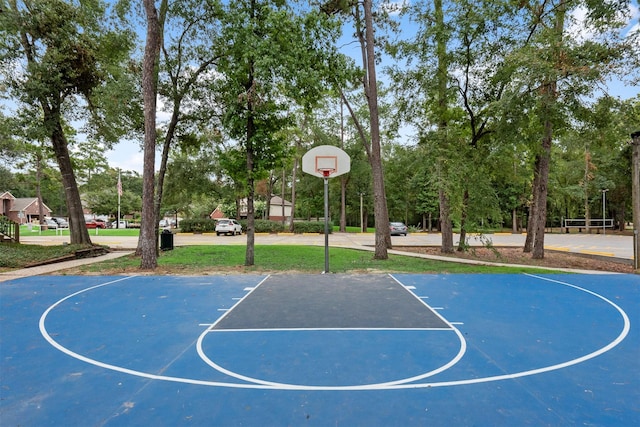 view of sport court featuring community basketball court