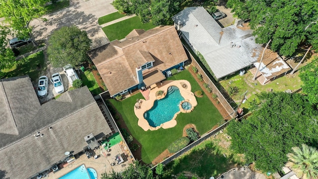 drone / aerial view