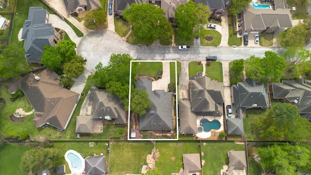 8010 Fonthill Dr, Spring, TX 77379 - bird's eye view with a residential view