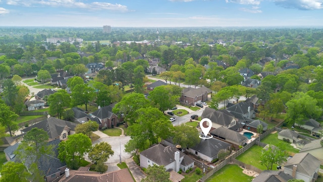 8010 Fonthill Dr, Spring, TX 77379 - bird's eye view with a residential view