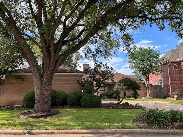 11726 Pecan Creek Dr, Houston, TX 77043 - view of side of property with brick siding and a chimney
