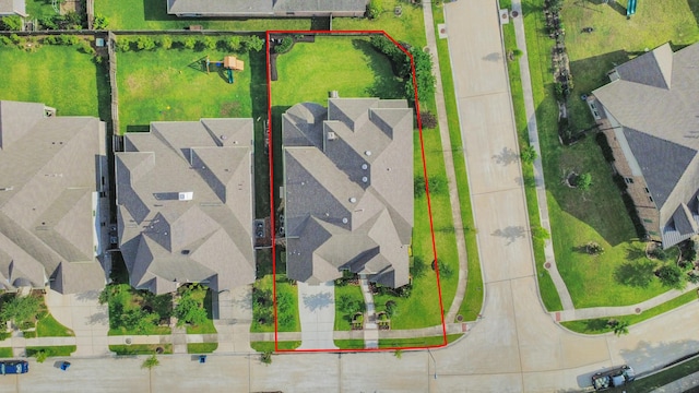 bird's eye view featuring a residential view