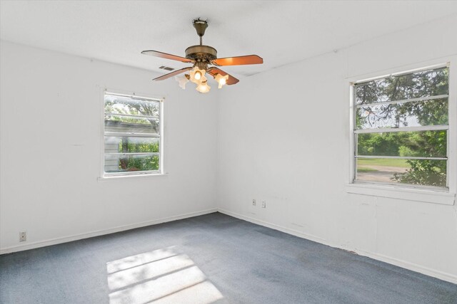 331 Hickerson St, Cedar Hill, TX 75104 - carpeted spare room with a ceiling fan, baseboards, and visible vents