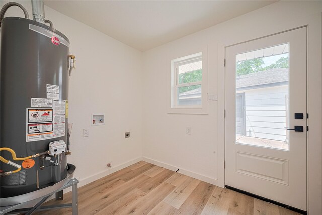 interior space featuring water heater