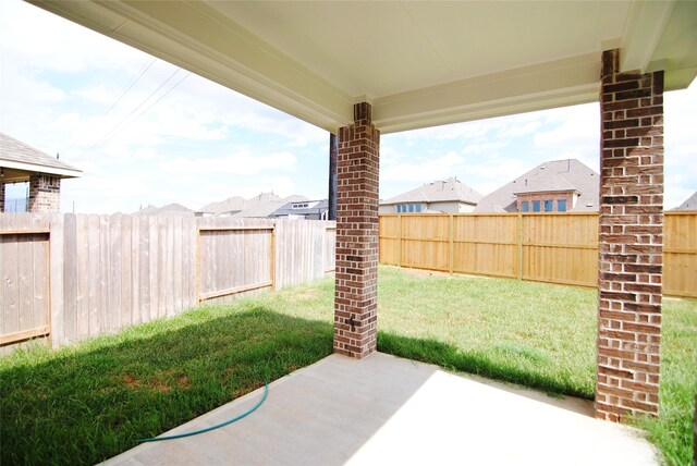 view of patio / terrace with a fenced backyard