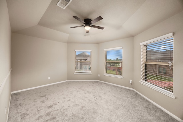 25211 Birchwood Springs Ave, Porter, TX 77365 - carpeted empty room featuring ceiling fan, visible vents, and baseboards