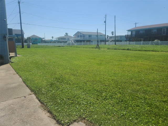 4222 Mason Dr, Galveston, TX 77554 - view of yard featuring fence