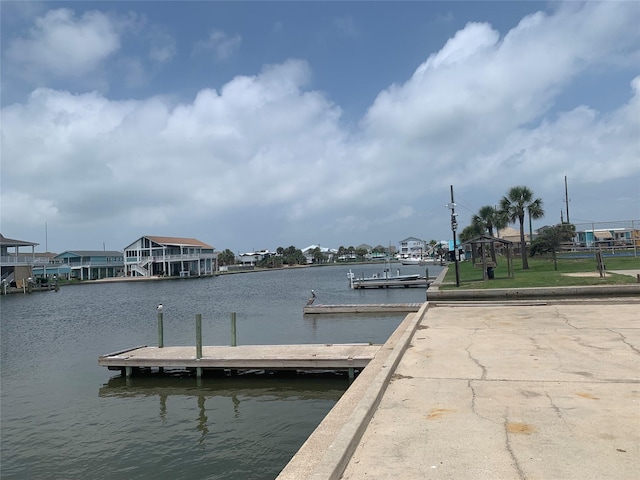 4222 Mason Dr, Galveston, TX 77554 - dock area featuring a water view